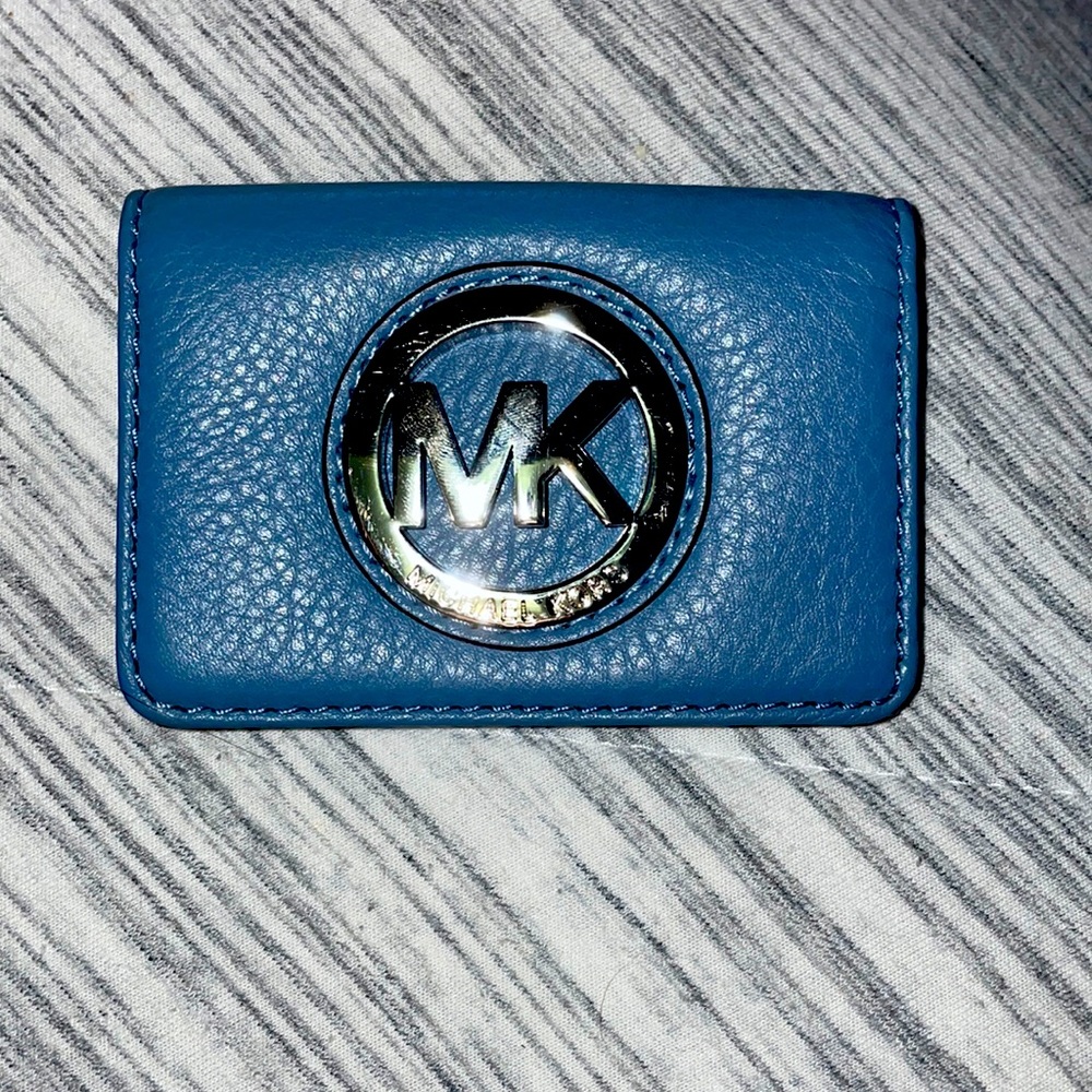 Blue Michael KORS Card Holder